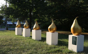 “Golden Pears” by Audrey Shachnow