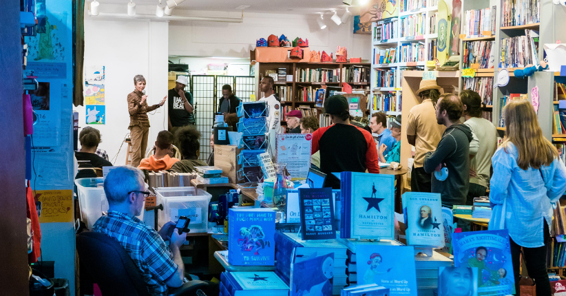 2016 Uptown Arts Stroll at Word Up Community Bookshop / photo by Michael Palma Mir